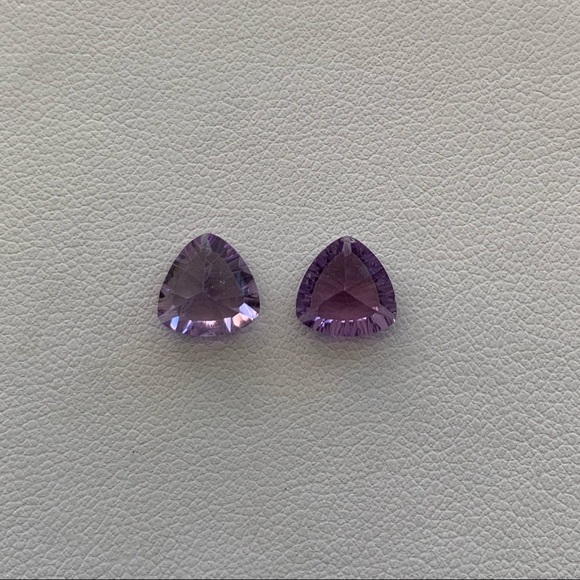 NWOT Genuine Amethyst Trillions - Picture 2 of 6